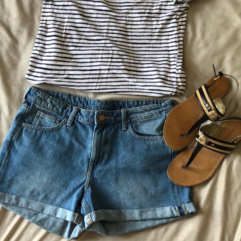 Denim shorts